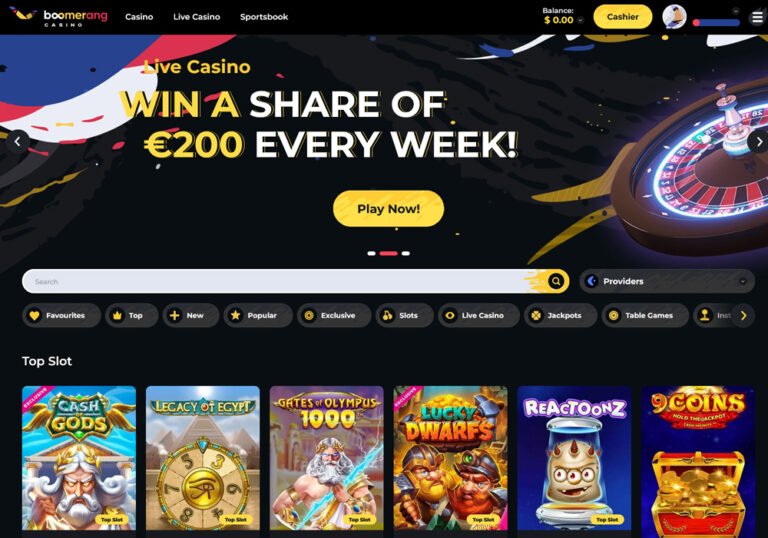 Boomerang Casino - Glavni Prijatelj Spletnih Igralcem v Sloveniji